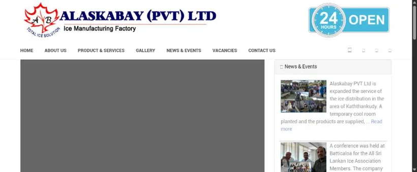 Alaskabay (Pvt) Ltd website screenshot